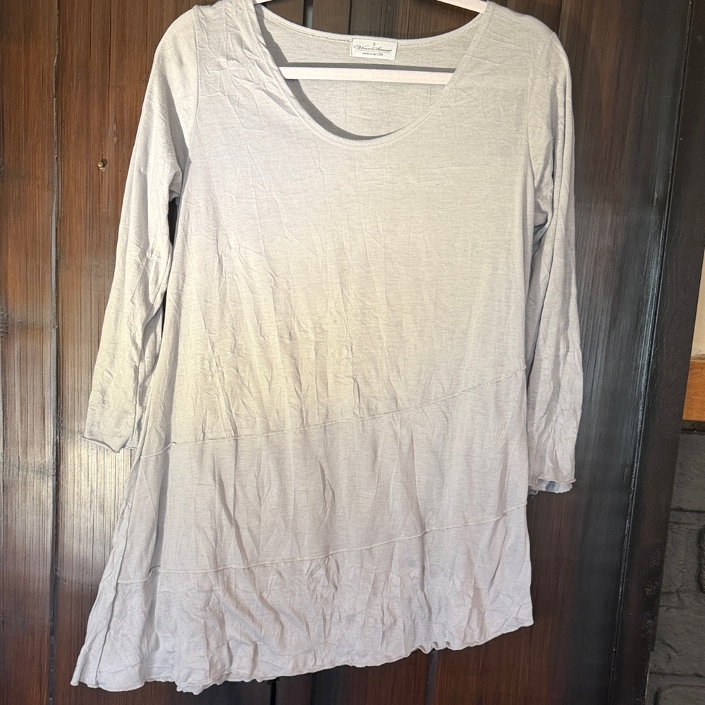 Vine Street Apparel Gray Tunic Top